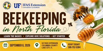 Featured event banner: Beekeeping in North Florida: Introduction Class